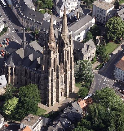 Luftbild Elisabethkirche, Foto: Uwe Brock