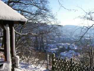 Blick von der Hütte auf der Augustenruhe